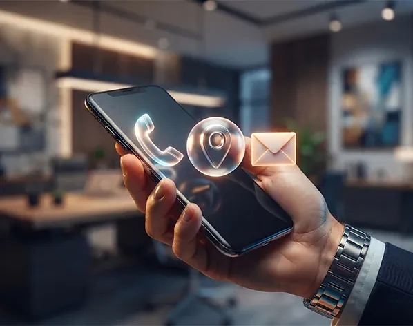 Call and location assets in a Google search ad