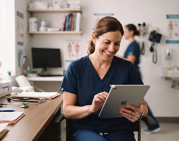 Clinic staff reviewing leads from Google Ads
