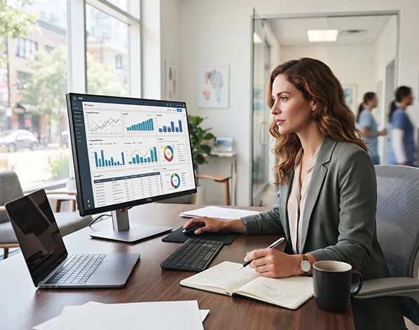 Google Ads performance dashboard with leads and cost per lead